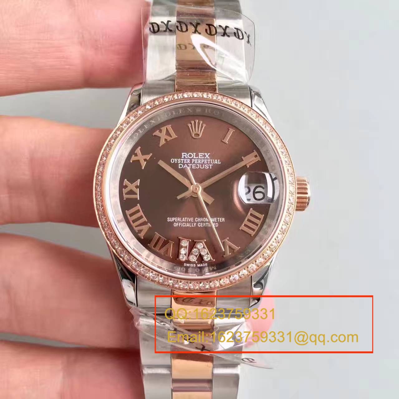 【台湾 Factory  High quality  Knockoff  Watches 】 Rolex  女装  Datejust 31系列178243-72163 wrist watches   / RAG025