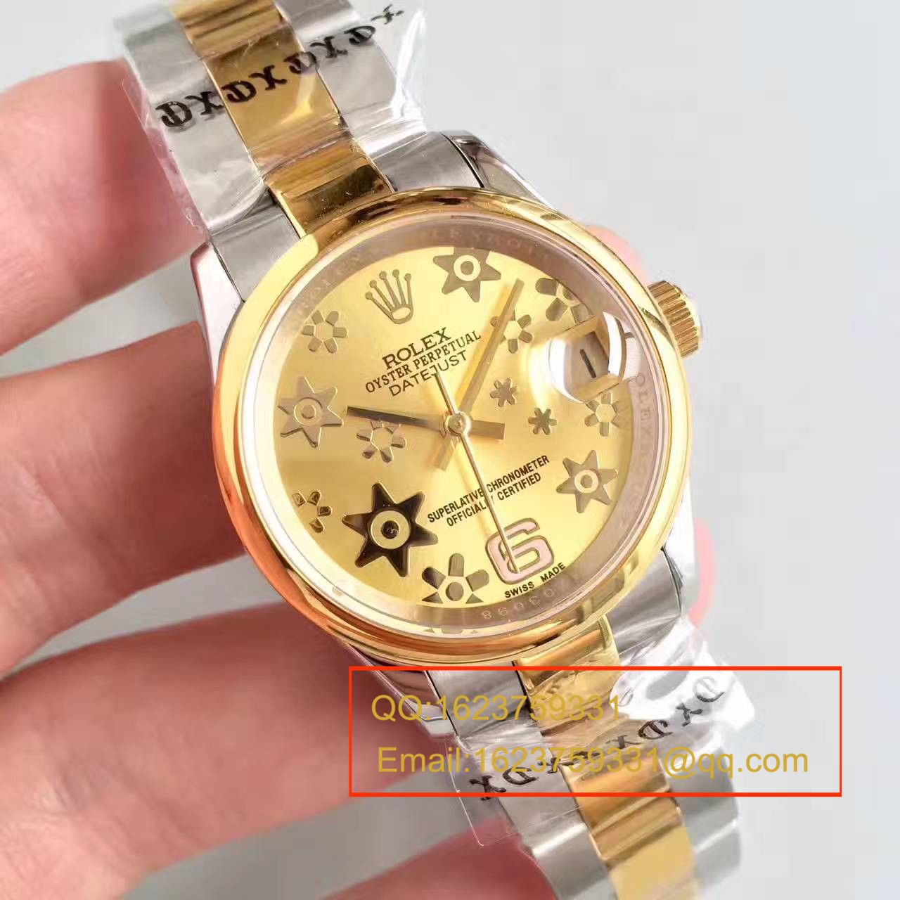 【台湾 Factory  High quality  Knockoff  Watches 】 Rolex  女装  Datejust 31系列178243-72163 wrist watches   / RAG025