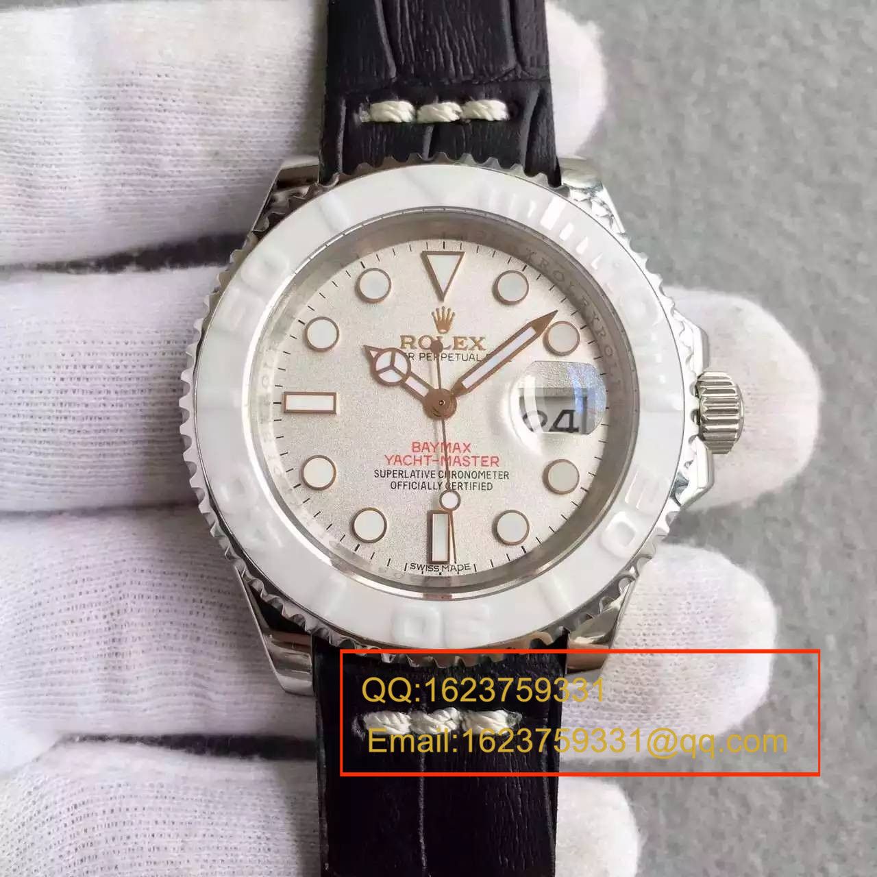【NOOB Factory  Perfect  Replica Watches 】 Rolex  Rolex  Yacht-Master 系列116655-Oysterflex bracelet白盘 wrist watches  / R024