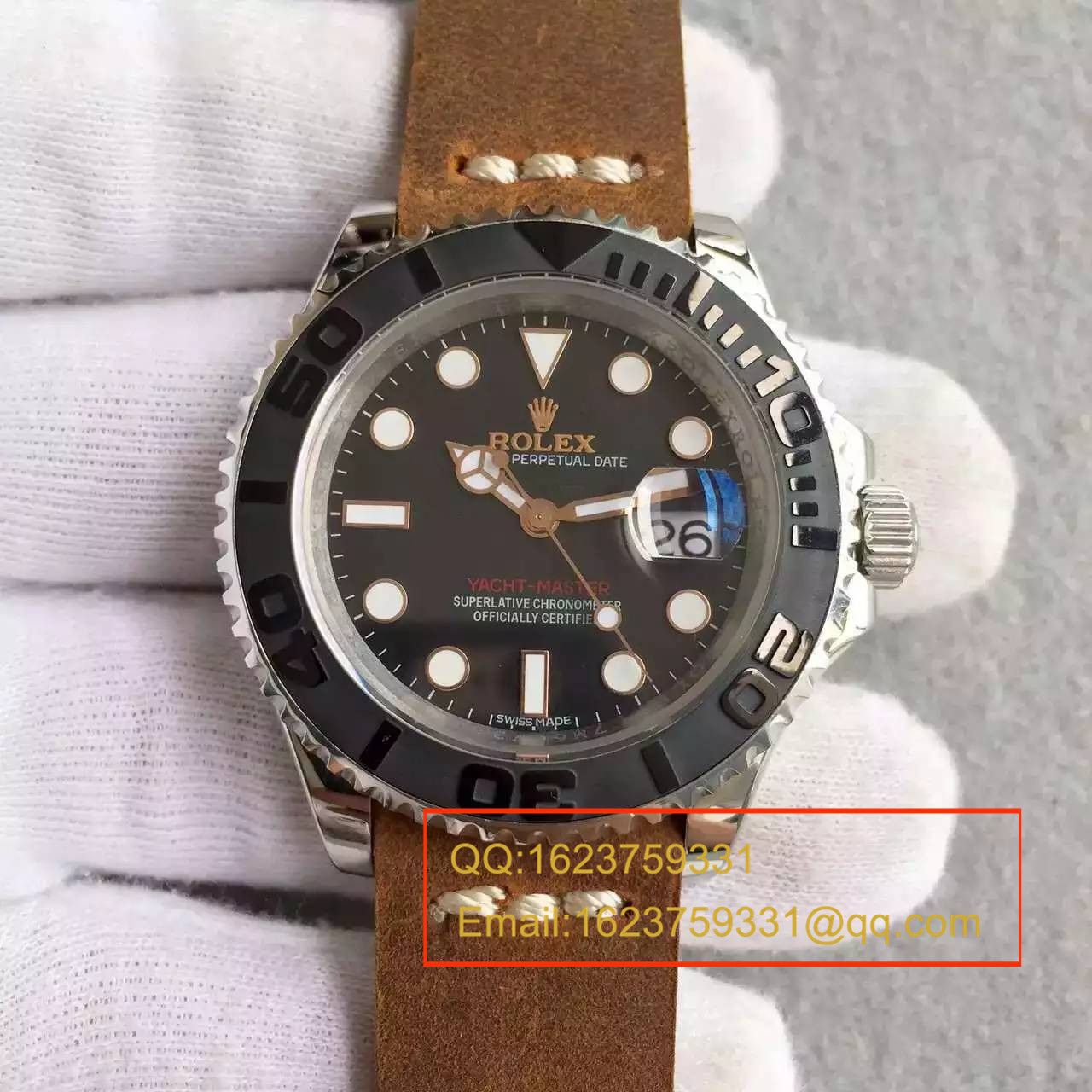 【NOOB Factory  Perfect  Replica Watches 】 Rolex  Rolex  Yacht-Master 系列116655-Oysterflex bracelet白盘 wrist watches  / R024