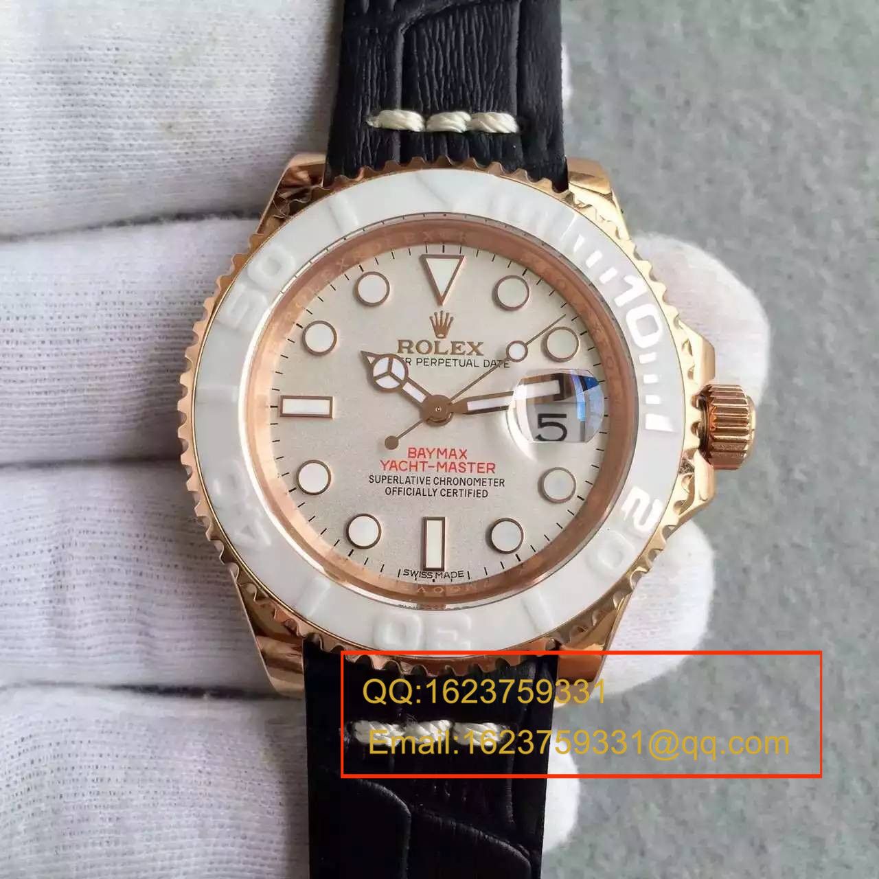 【NOOB Factory  Perfect  Replica Watches 】 Rolex  Rolex  Yacht-Master 系列116655-Oysterflex bracelet白盘 wrist watches  / R024