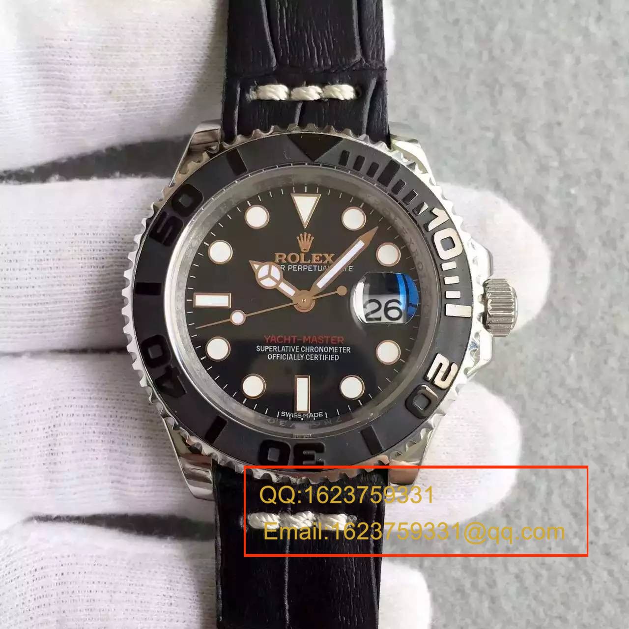 【NOOB Factory  Perfect  Replica Watches 】 Rolex  Rolex  Yacht-Master 系列116655-Oysterflex bracelet白盘 wrist watches  / R024