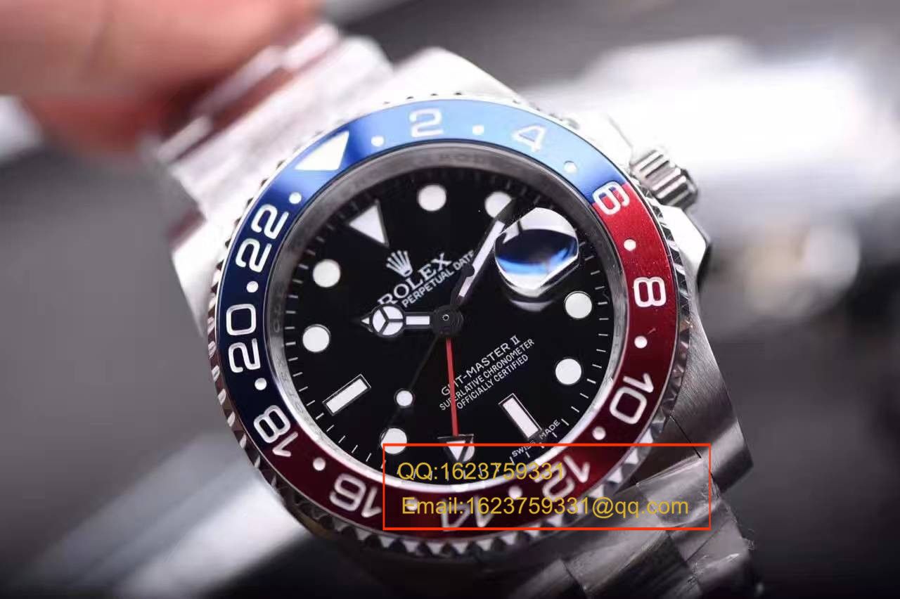 【独家 Video analysis  top  Replica Copy 表】JR Rolex  GMT MASTER II系列116719-BLRO可乐圈男士机械 Watches  / R085