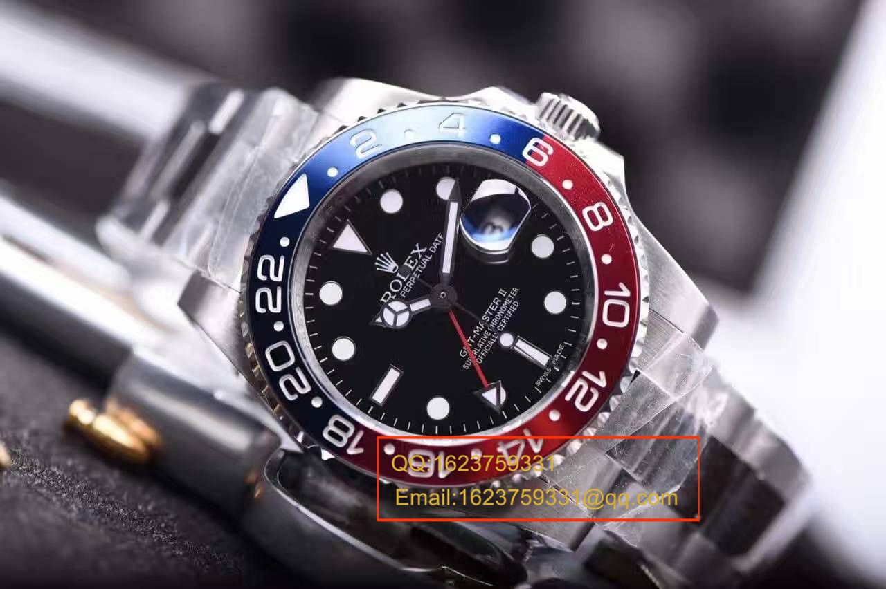 【独家 Video analysis  top  Replica Copy 表】JR Rolex  GMT MASTER II系列116719-BLRO可乐圈男士机械 Watches  / R085