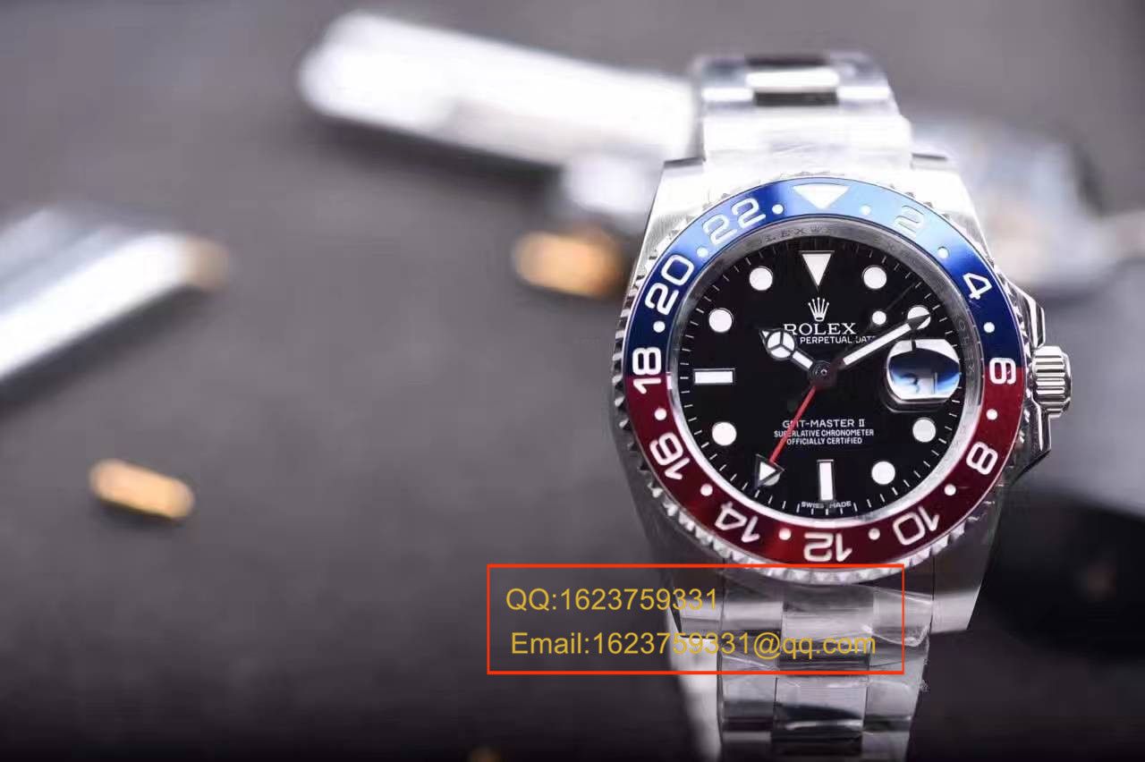 【独家 Video analysis  top  Replica Copy 表】JR Rolex  GMT MASTER II系列116719-BLRO可乐圈男士机械 Watches  / R085