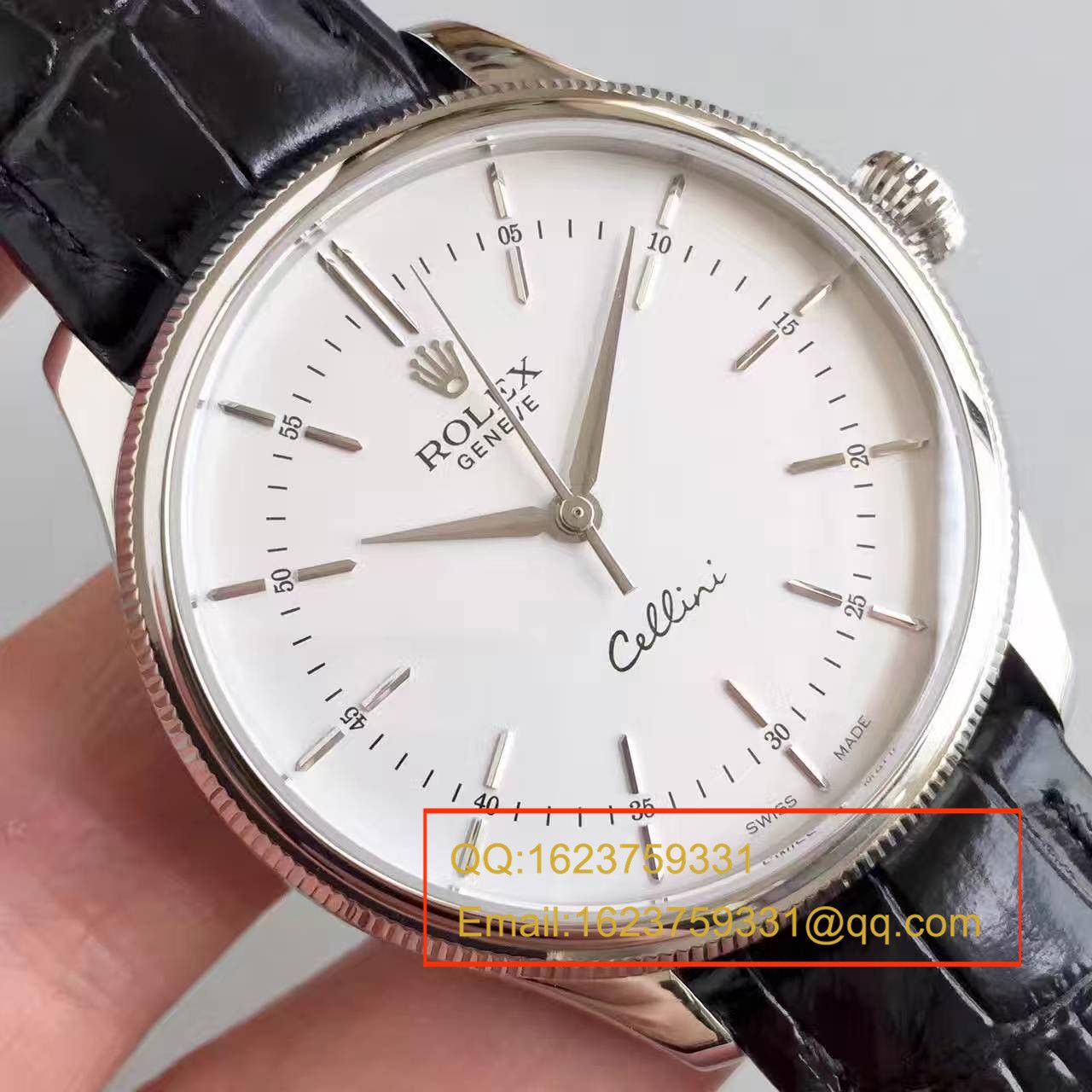 【MK Perfect  Knockoff 】 Rolex 切利尼系列50509白盘男士机械 Watches  / R076