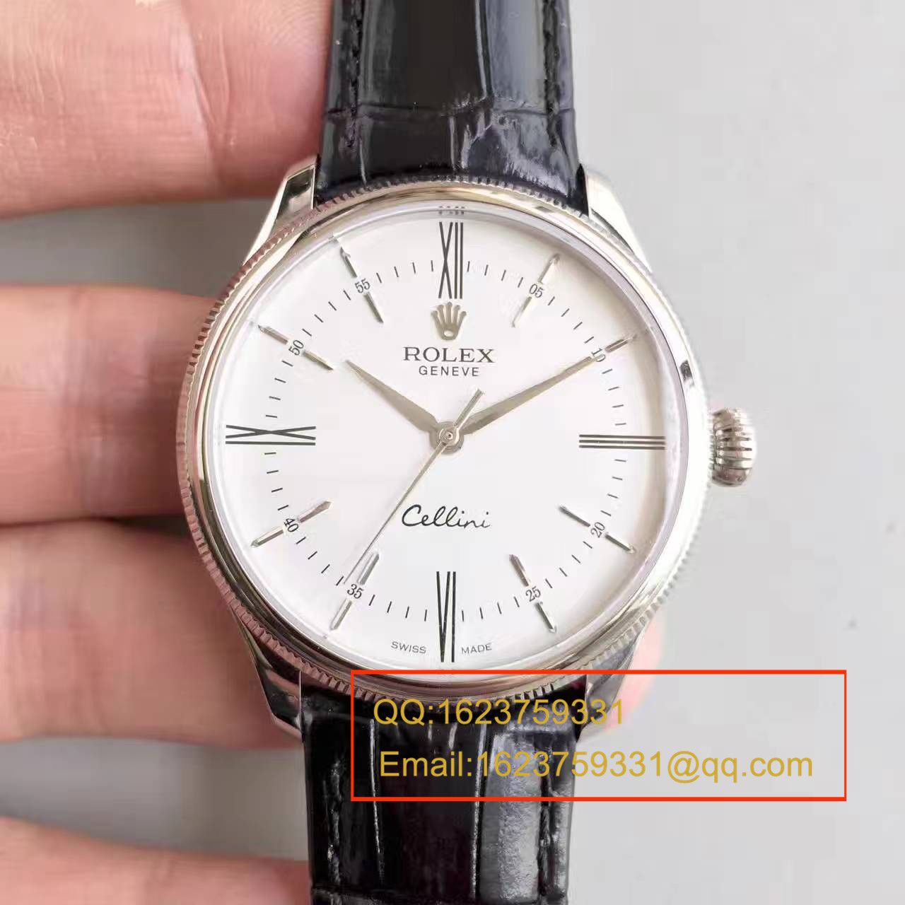【MK Perfect  Knockoff 】 Rolex 切利尼系列50509白盘男士机械 Watches  / R076