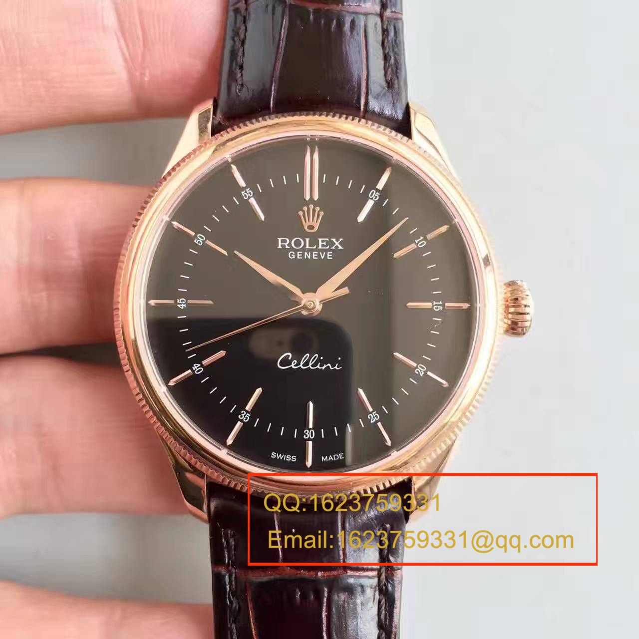 【MK Factory  Perfect  High quality  Knockoff  Watches 】 Rolex 切利尼系列50505黑盘 wrist watches  / R0780