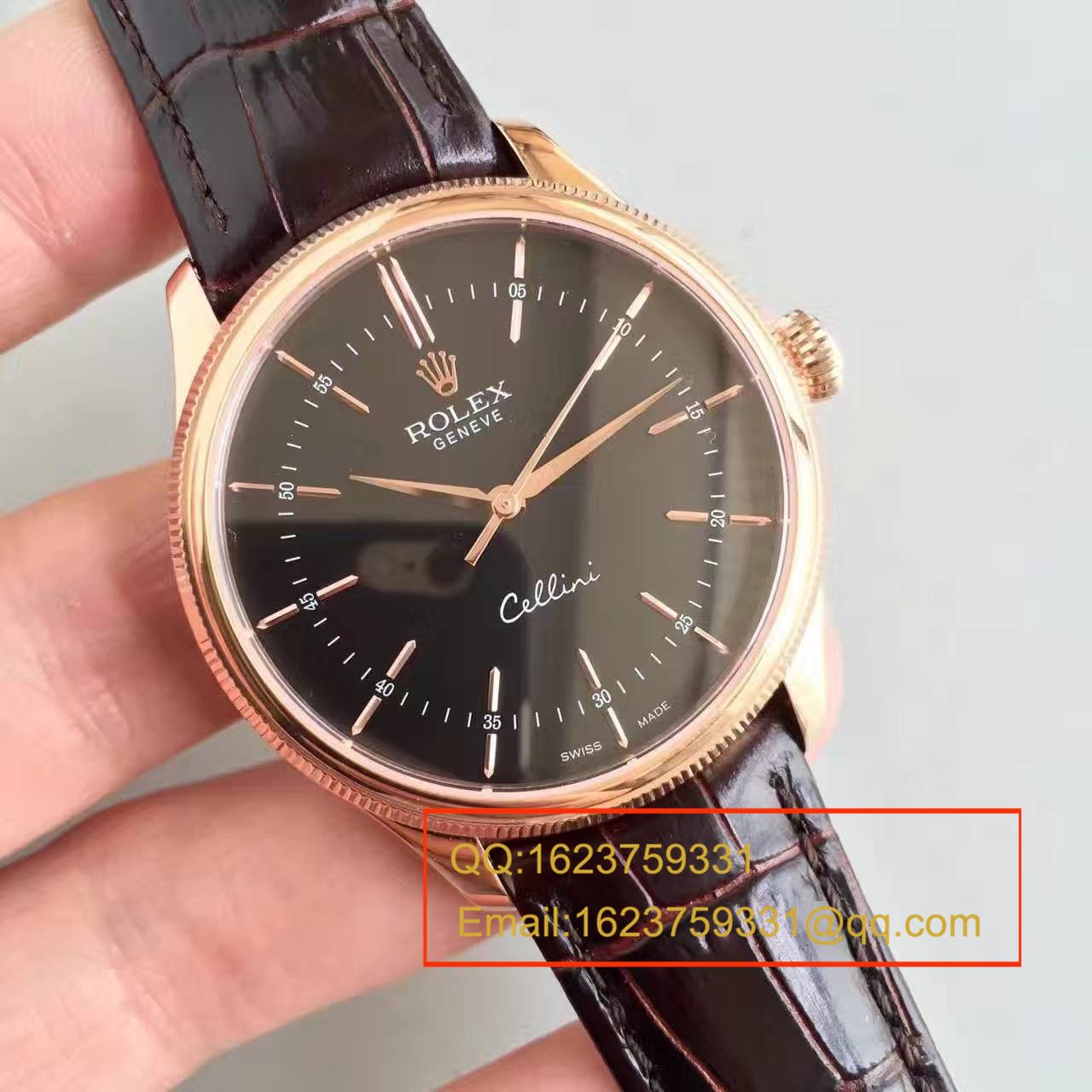 【MK Factory  Perfect  High quality  Knockoff  Watches 】 Rolex 切利尼系列50505黑盘 wrist watches  / R0780