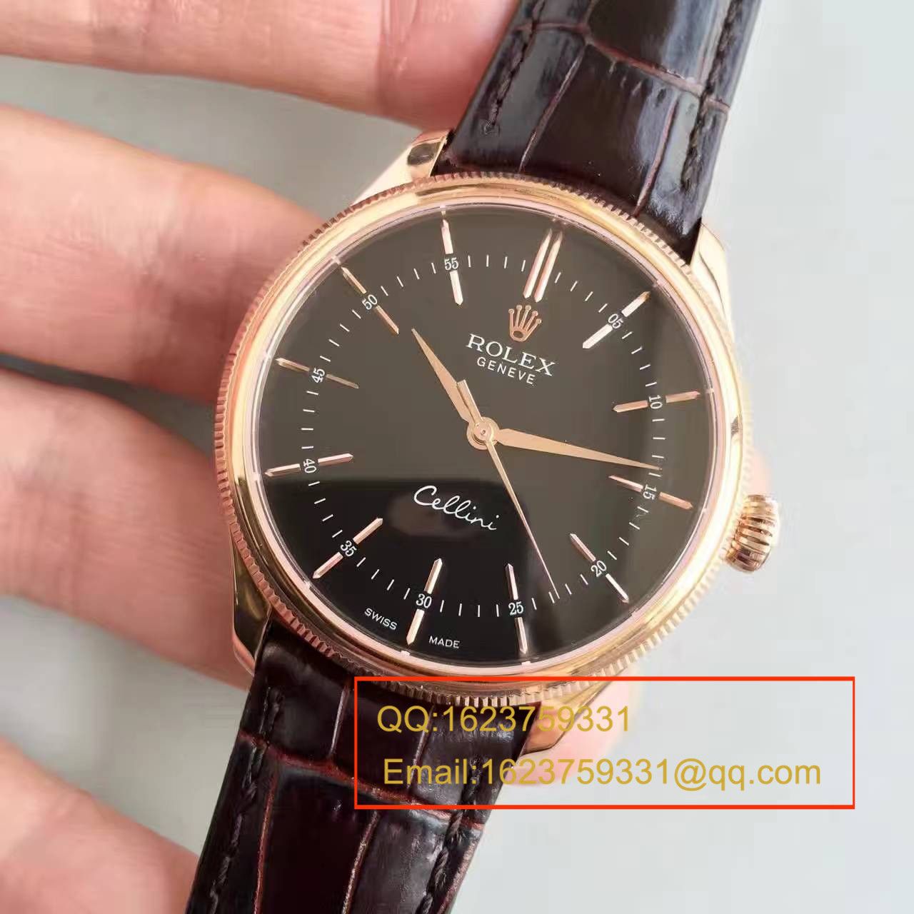 【MK Factory  Perfect  High quality  Knockoff  Watches 】 Rolex 切利尼系列50505黑盘 wrist watches  / R0780