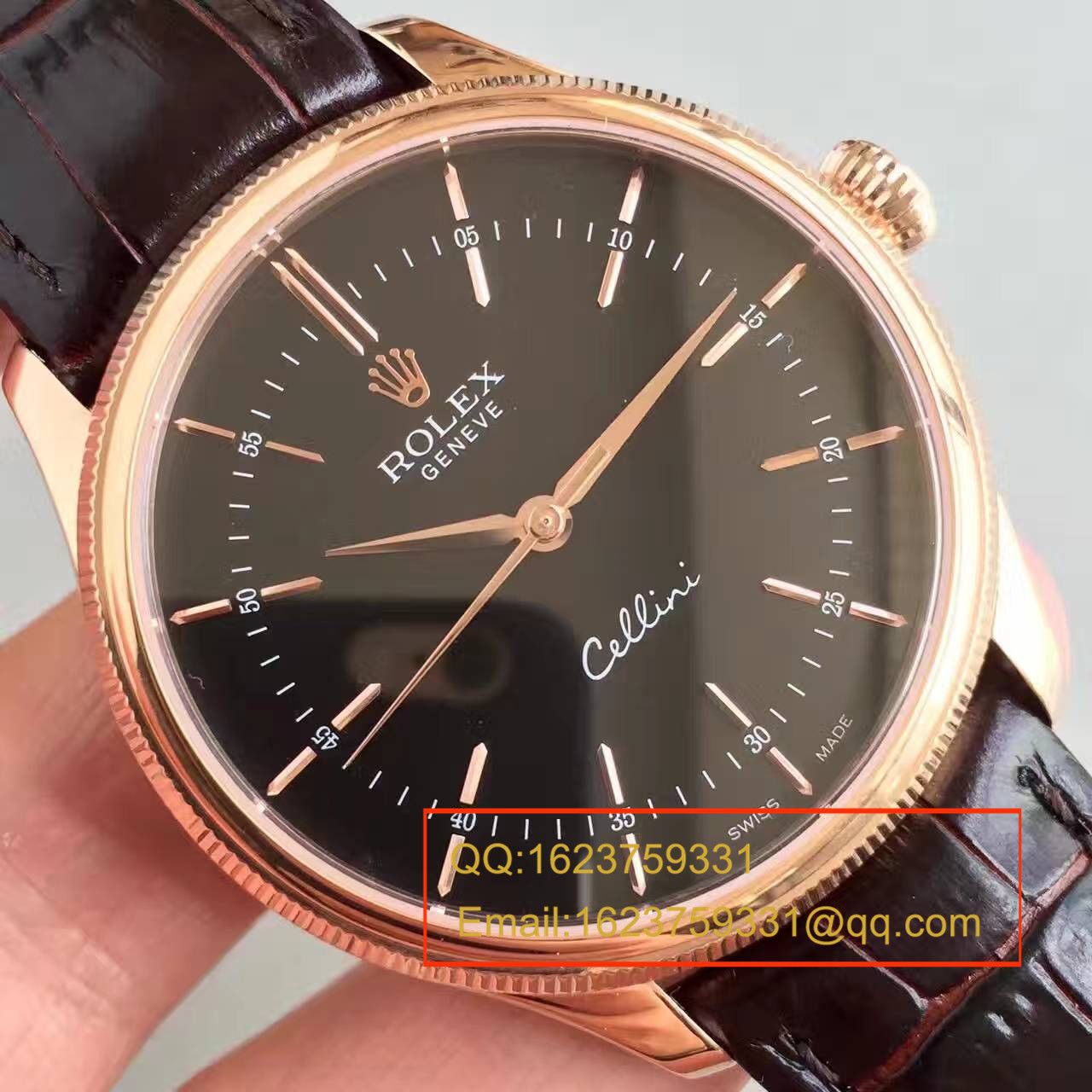 【MK Factory  Perfect  High quality  Knockoff  Watches 】 Rolex 切利尼系列50505黑盘 wrist watches  / R0780
