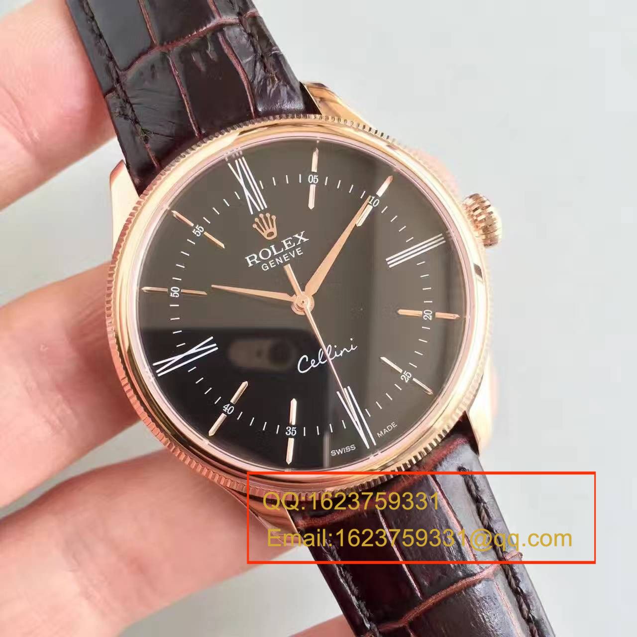 【MK Factory  Perfect  High quality  Knockoff  Watches 】 Rolex 切利尼系列50505黑盘 wrist watches  / R0780