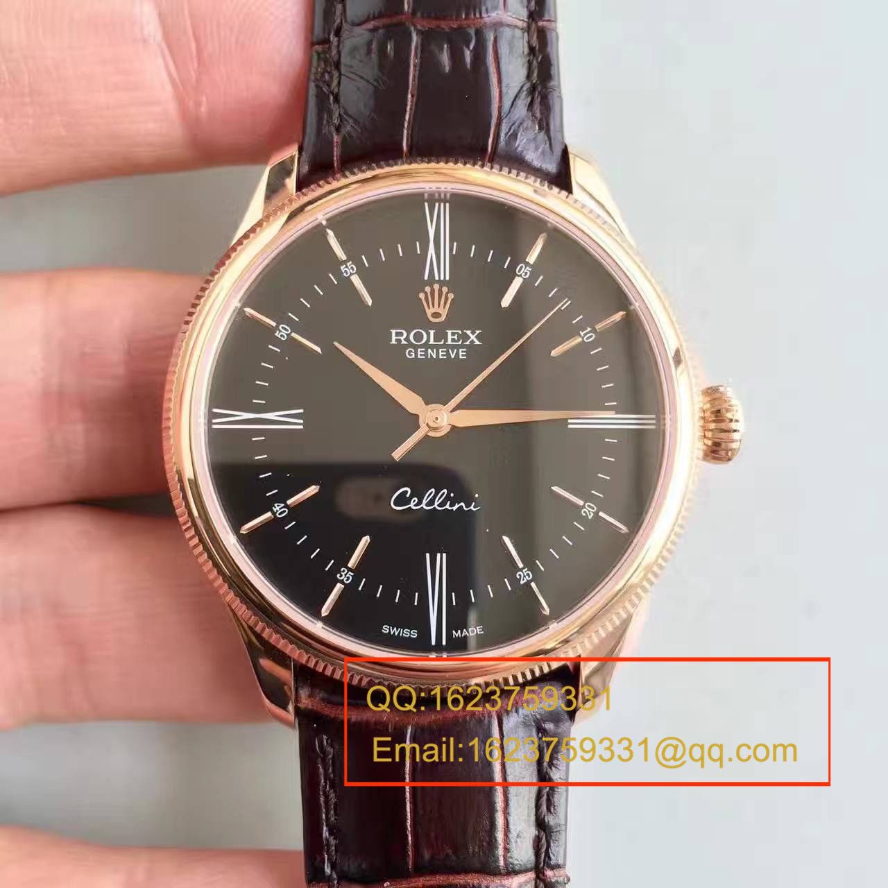 【MK Factory  Perfect  High quality  Knockoff  Watches 】 Rolex 切利尼系列50505黑盘 wrist watches  / R0780