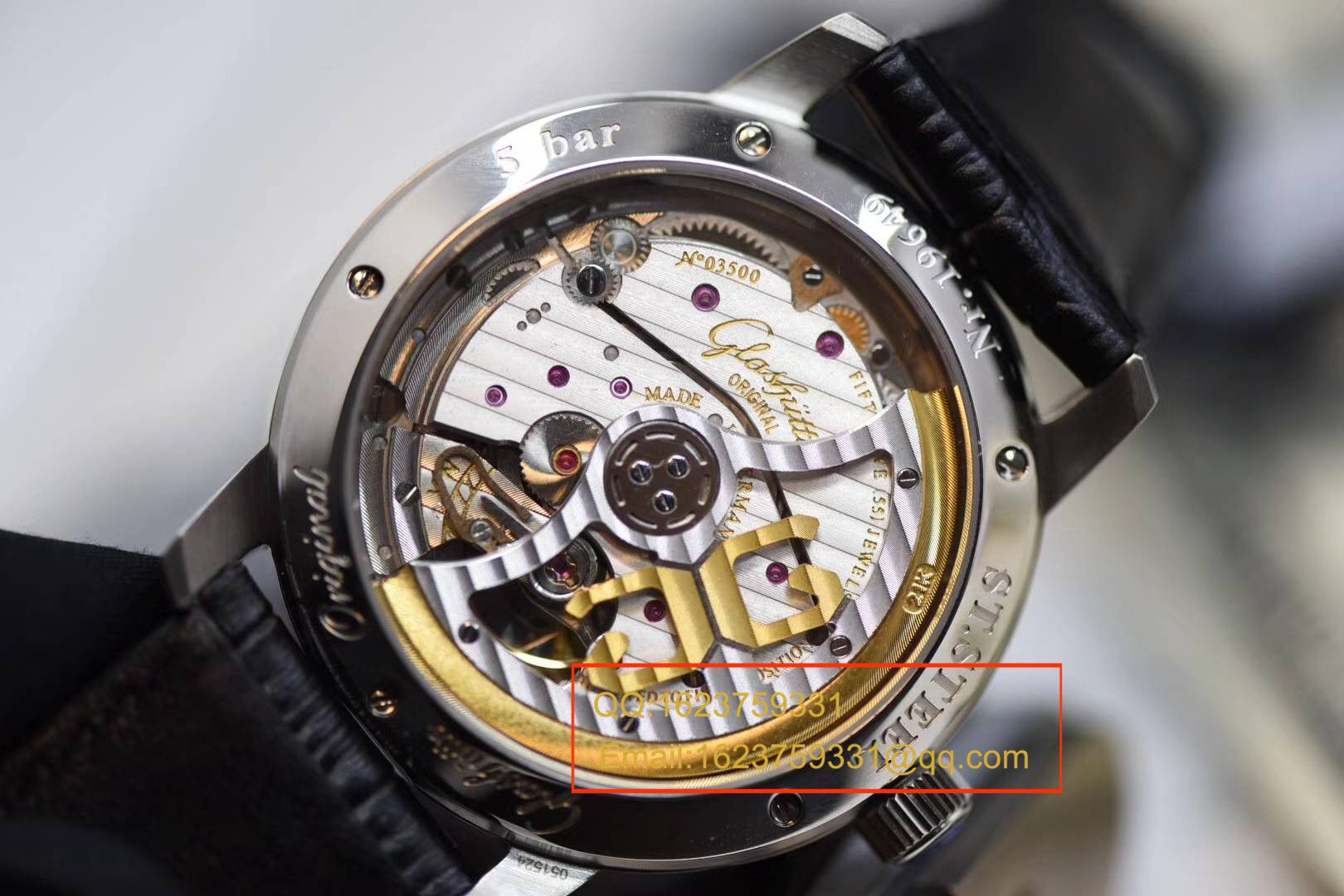【GF1:1 High quality  Replica Watches 】glashuette original原创精髓议员大日历月相系列100-04-05-12-30 wrist watches  / GLAB015 