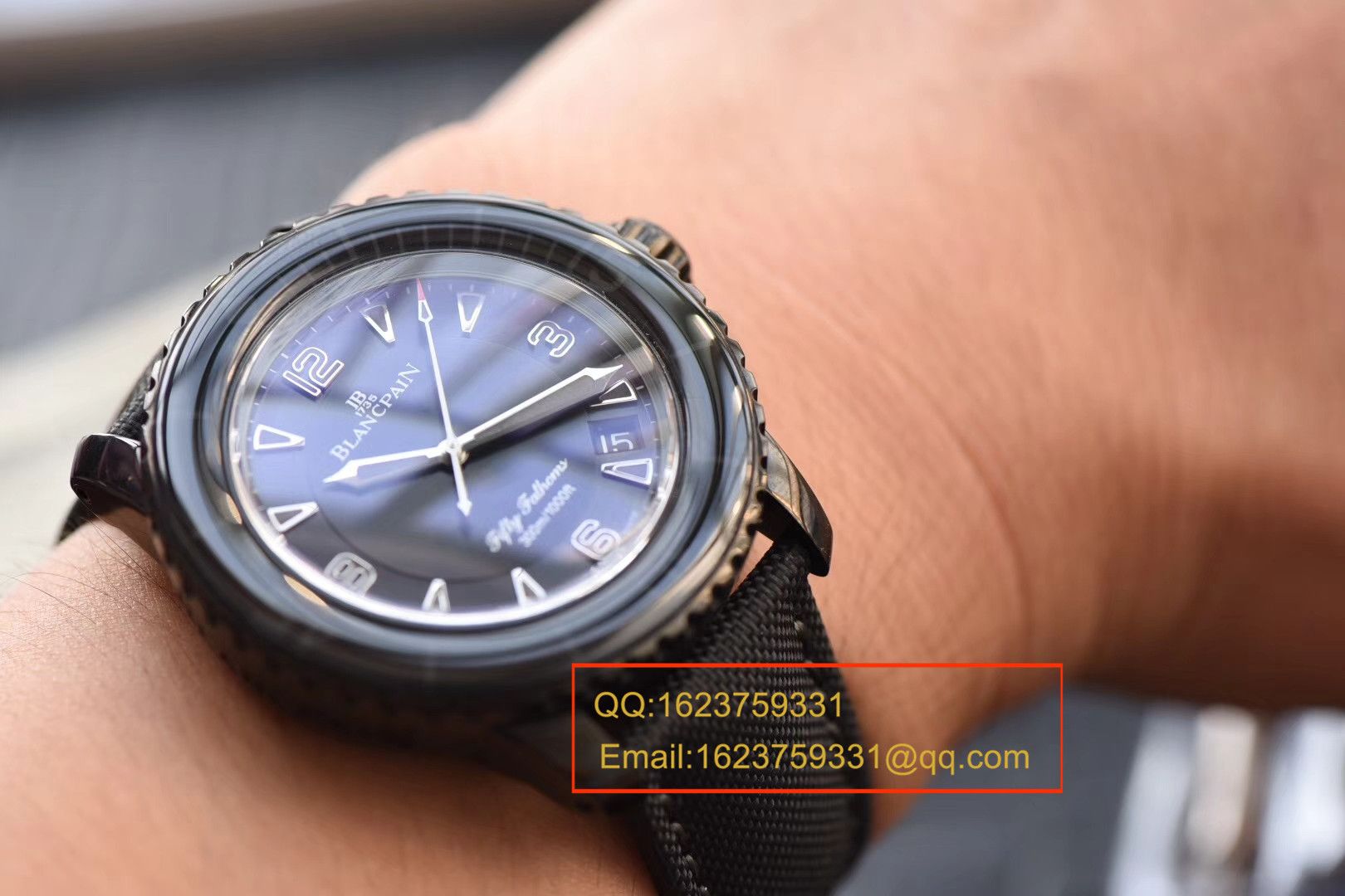 【 Video analysis ZF Perfect  High quality  Replica Watches 】Blancpain  Fifty Fathoms 系列“黑武士”噚终极版5015-11C30-52A wrist watches  / BP032