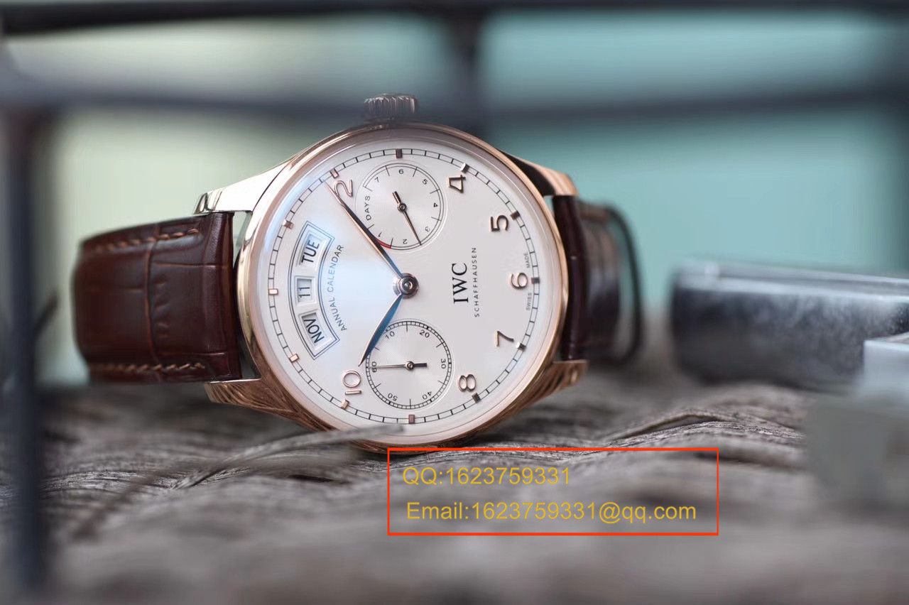 【YL Factory  Perfect  High quality  Replica Watches 】 IWC 葡萄牙年历 wrist watches 系列IW503504 IWC 年历玫瑰金 wrist watches  / WG304