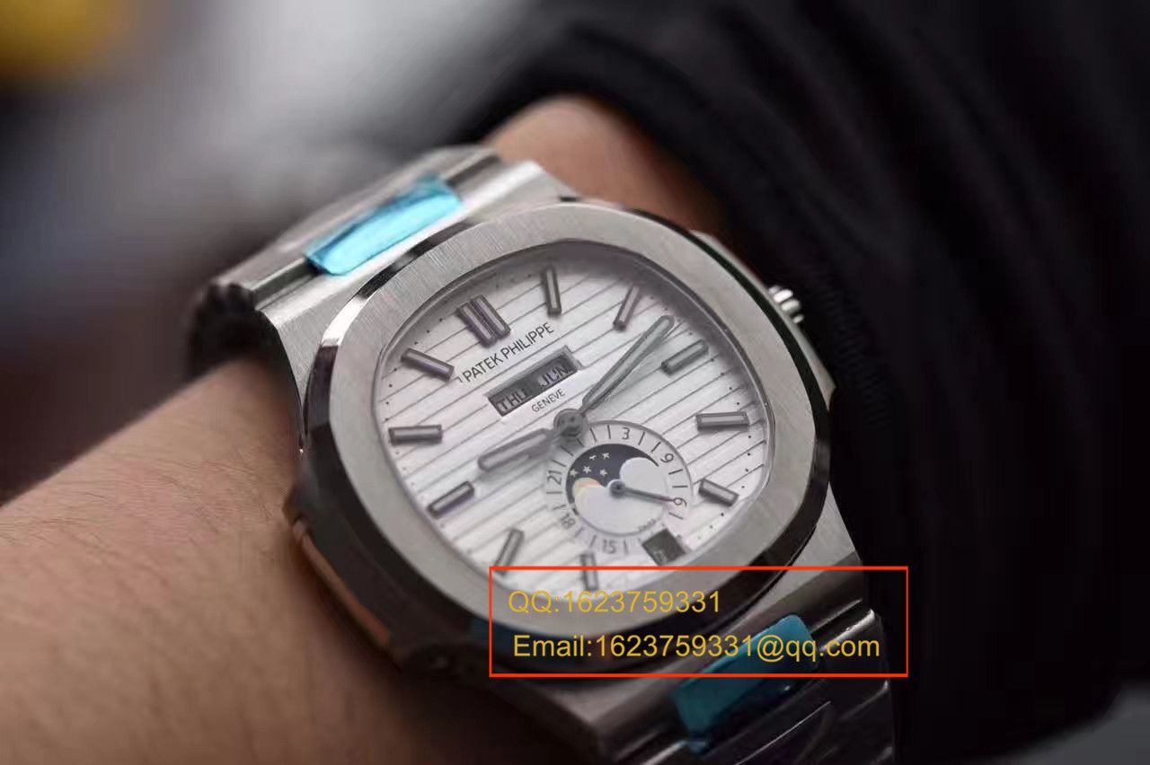【KM1:1 High quality   Replica Watches 】 PATEK PHILIPPE 运动系列 Nautilus 月相5726/1A-010 wrist watches  / BD198