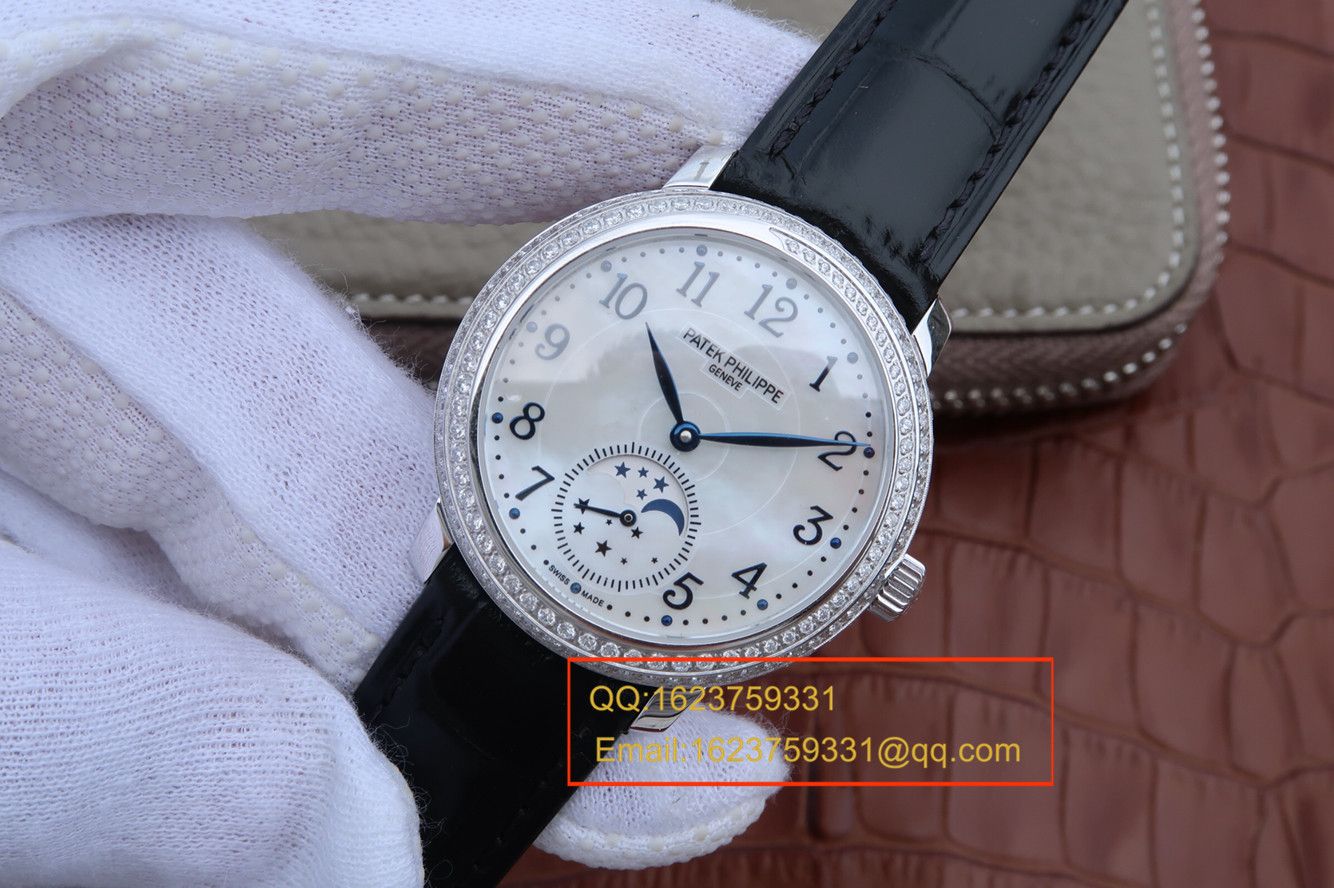 【KG1:1 High quality  Copy  Watches 】 PATEK PHILIPPE 复杂功能计时系列4968G-010女士 wrist watches  / BD211