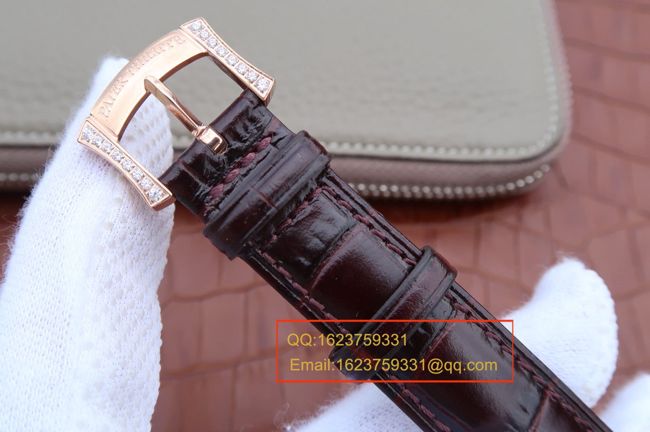 【KG Perfect  High quality  Replica Watches 】 PATEK PHILIPPE 复杂功能计时系列4968R-001 玫瑰金女士 wrist watches  / BD211A
