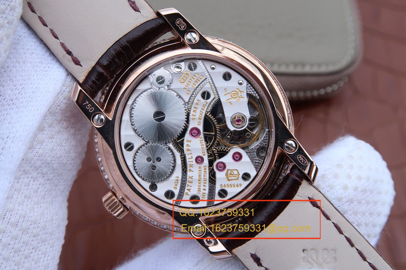 【KG Perfect  High quality  Replica Watches 】 PATEK PHILIPPE 复杂功能计时系列4968R-001 玫瑰金女士 wrist watches  / BD211A