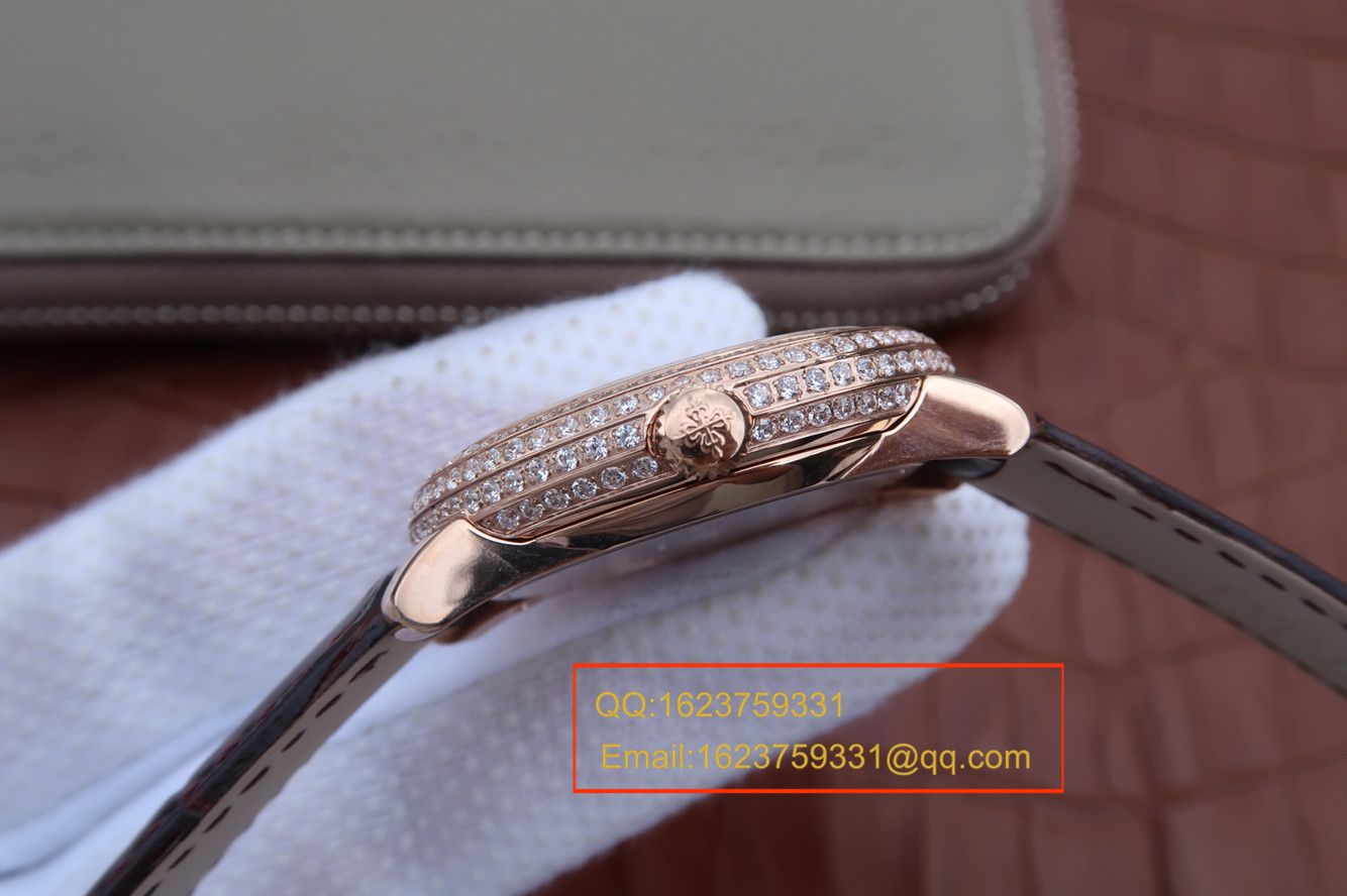 【KG Perfect  High quality  Replica Watches 】 PATEK PHILIPPE 复杂功能计时系列4968R-001 玫瑰金女士 wrist watches  / BD211A