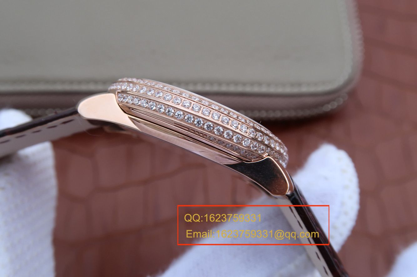 【KG Perfect  High quality  Replica Watches 】 PATEK PHILIPPE 复杂功能计时系列4968R-001 玫瑰金女士 wrist watches  / BD211A