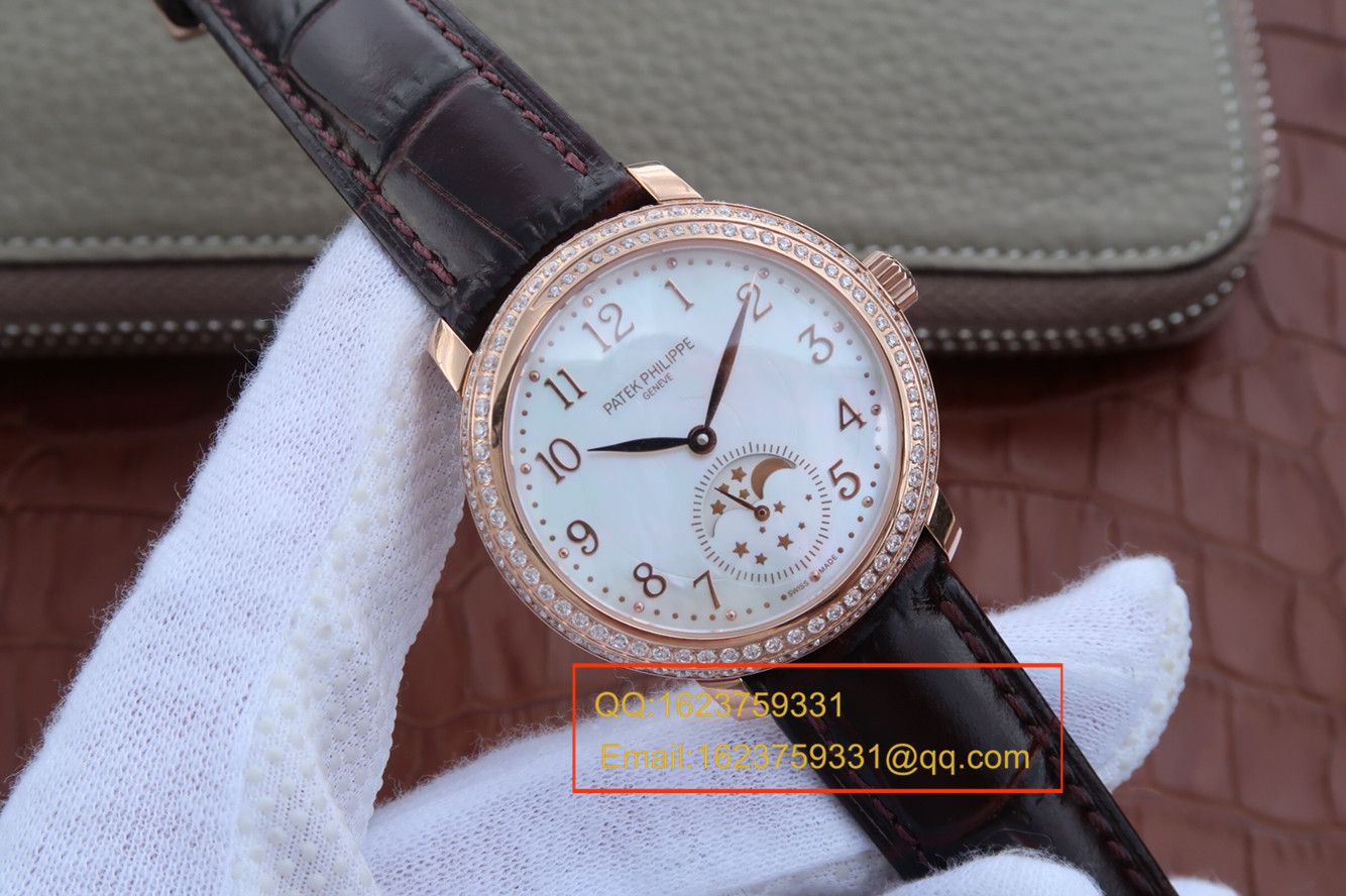 【KG Perfect  High quality  Replica Watches 】 PATEK PHILIPPE 复杂功能计时系列4968R-001 玫瑰金女士 wrist watches  / BD211A