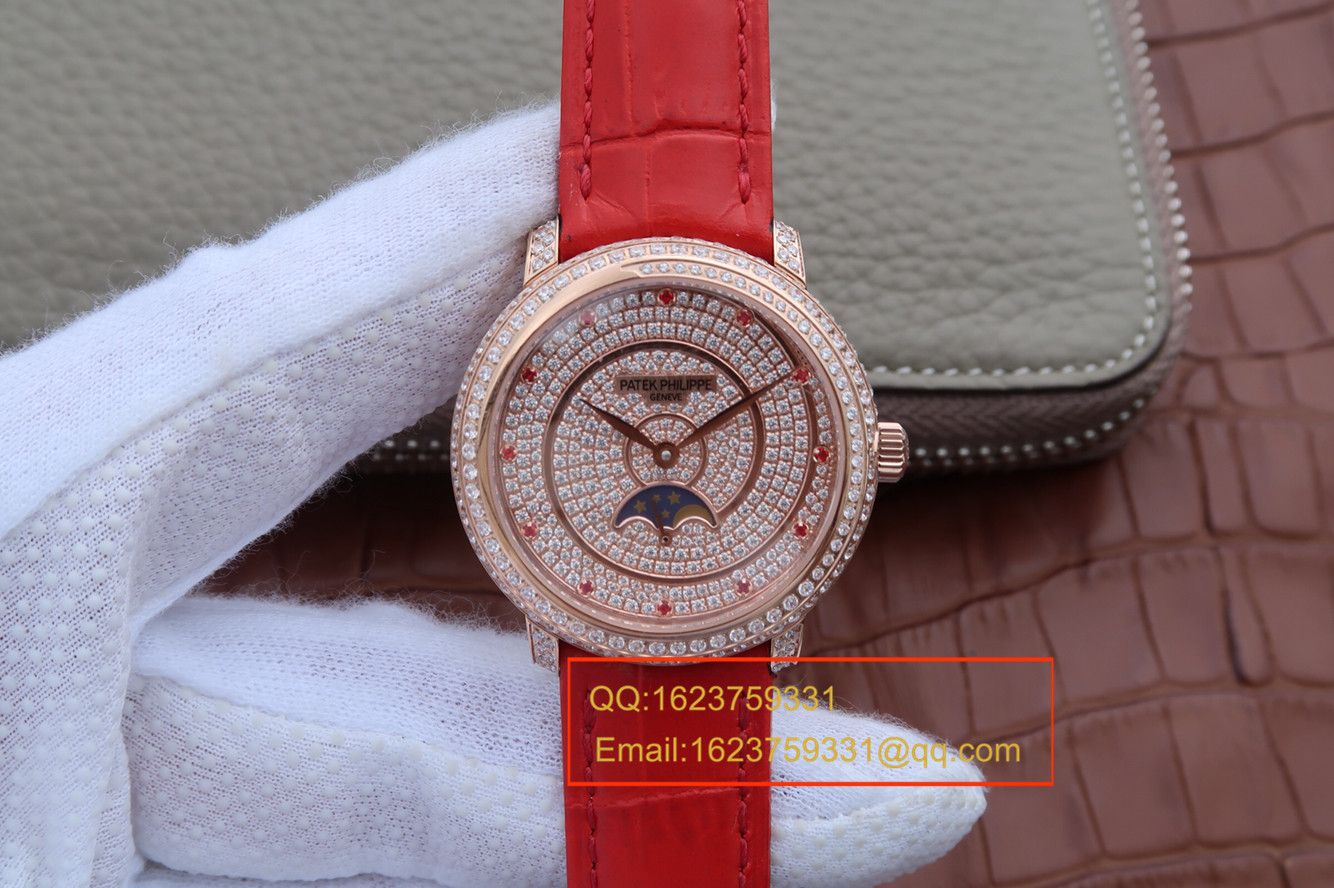 【KG1:1 High quality  Replica Watches 】 PATEK PHILIPPE 复杂功能计时系列4968/400R-001女士 wrist watches  / BD134