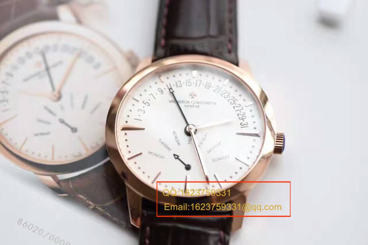 【独家视频测评 Perfect  High quality  Knockoff  Watches 】Vacheron Constantin  传承PATRIMONY双飞返 86020/000R-9239 wrist watches  / JSB0152