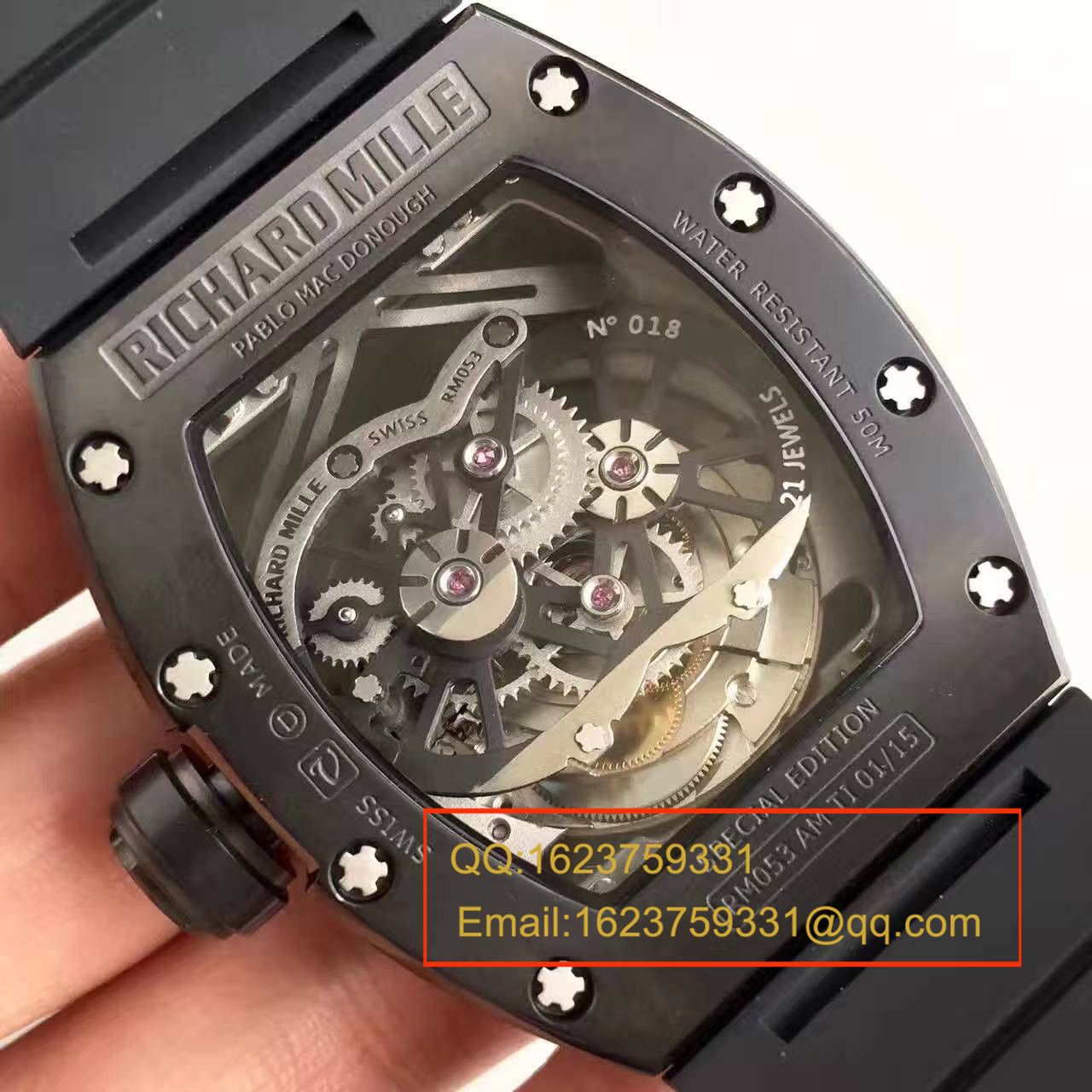 【RM High quality  Copy  Watches 】里查德米勒男士系列RM 053 wrist watches  / RM033