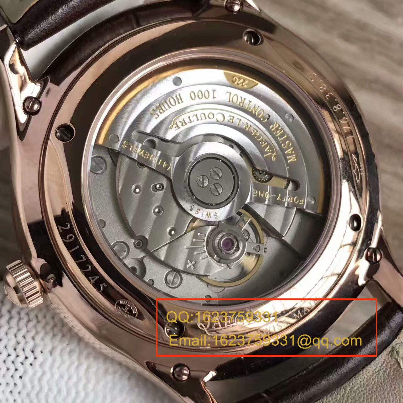 【台湾 Factory 1:1 Replica Watches 】 Jaeger-LeCoultre 超薄大师系列Q1282510 wrist watches  / JJ090