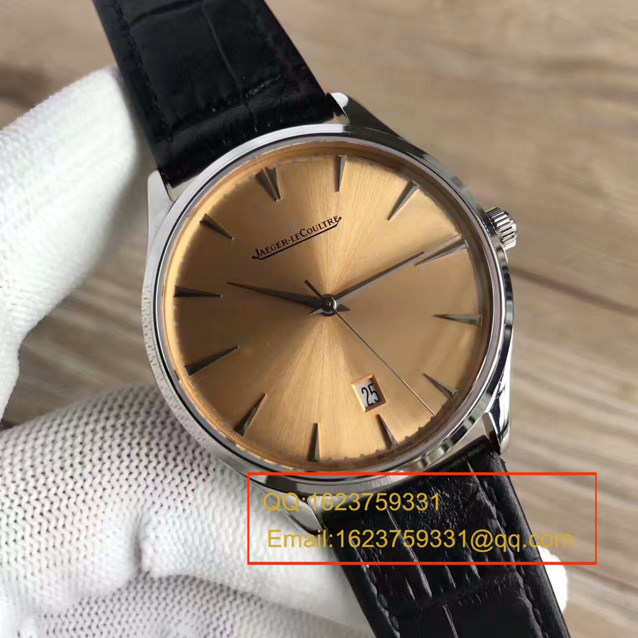 【台湾 Factory 1:1 Replica Watches 】 Jaeger-LeCoultre 超薄日历大师系列Q1288430 wrist watches  / JJ093