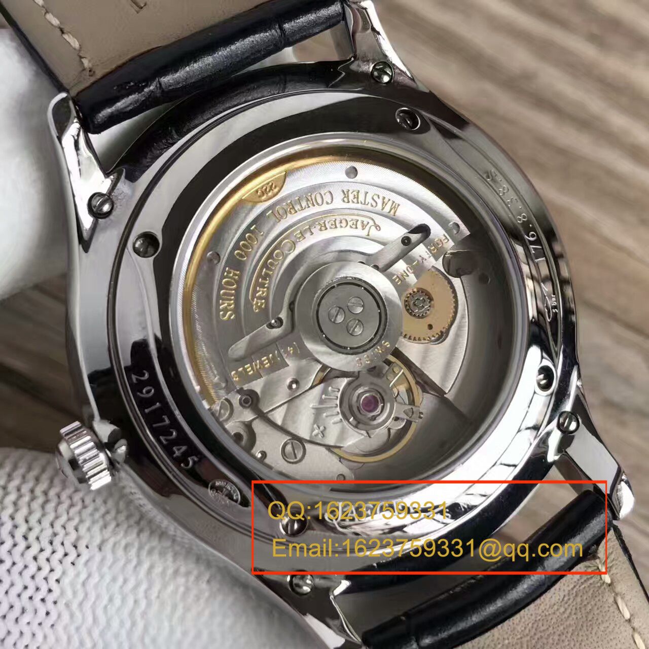 【台湾 Factory  Perfect  Replica Watches 】 Jaeger-LeCoultre 大型超薄日历大师系列男表黑面 / JJ096