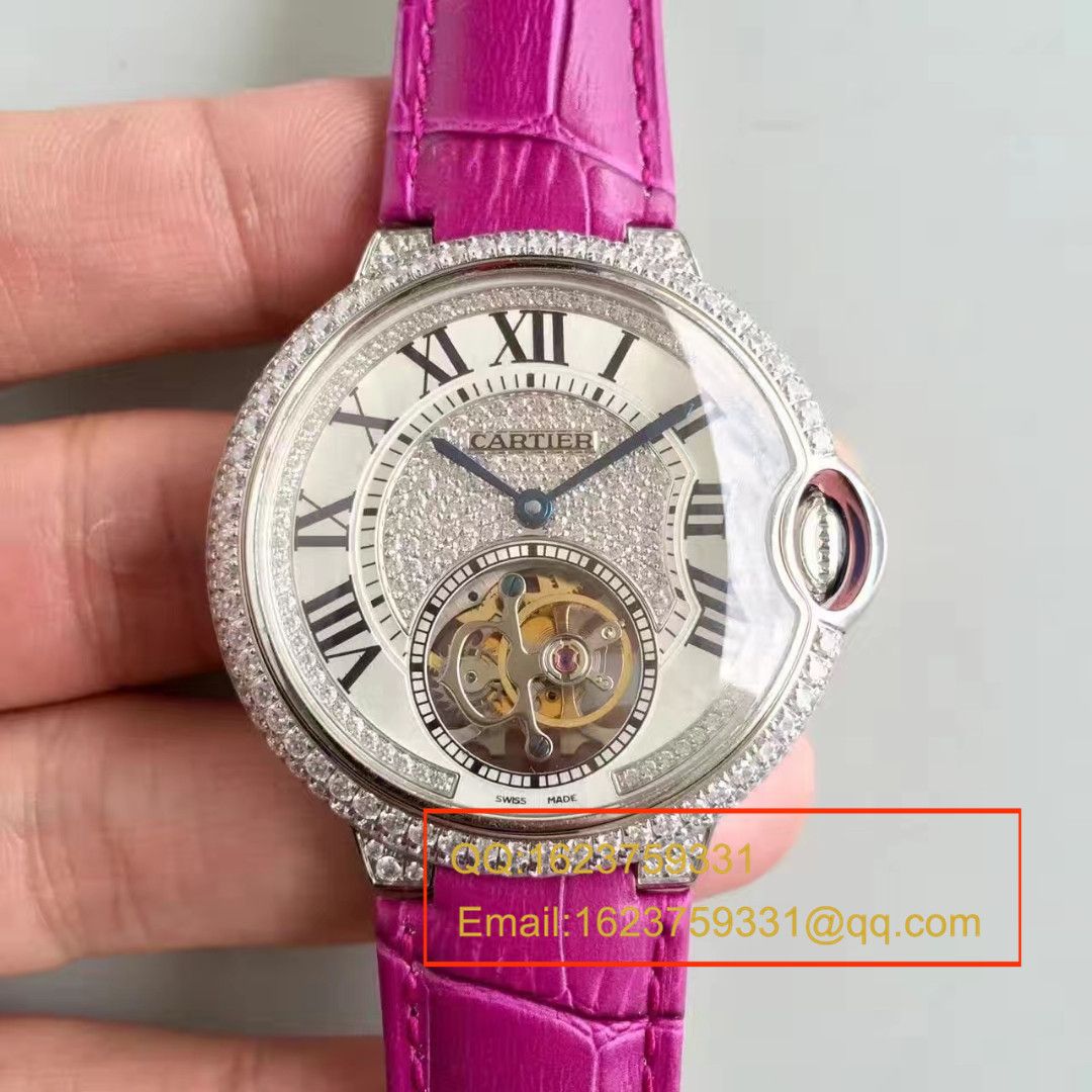【TF Factory  Perfect  High quality  Replica Watches 】 Cartier  创意宝石 wrist watches 系列HPI00716女表（满天星 Tourbillon ） / K081