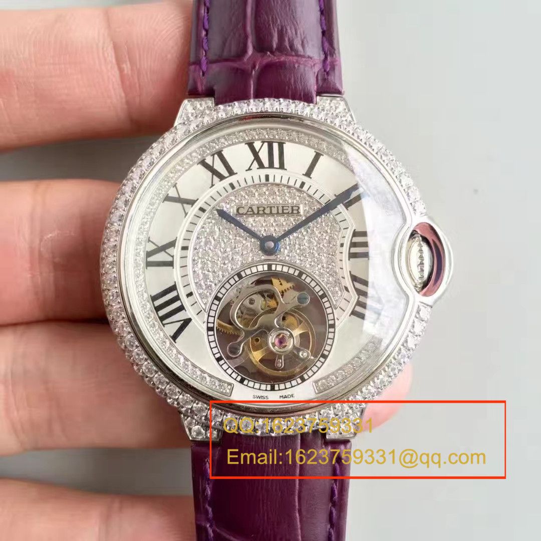【TF Factory  Perfect  High quality  Replica Watches 】 Cartier  创意宝石 wrist watches 系列HPI00716女表（满天星 Tourbillon ） / K081