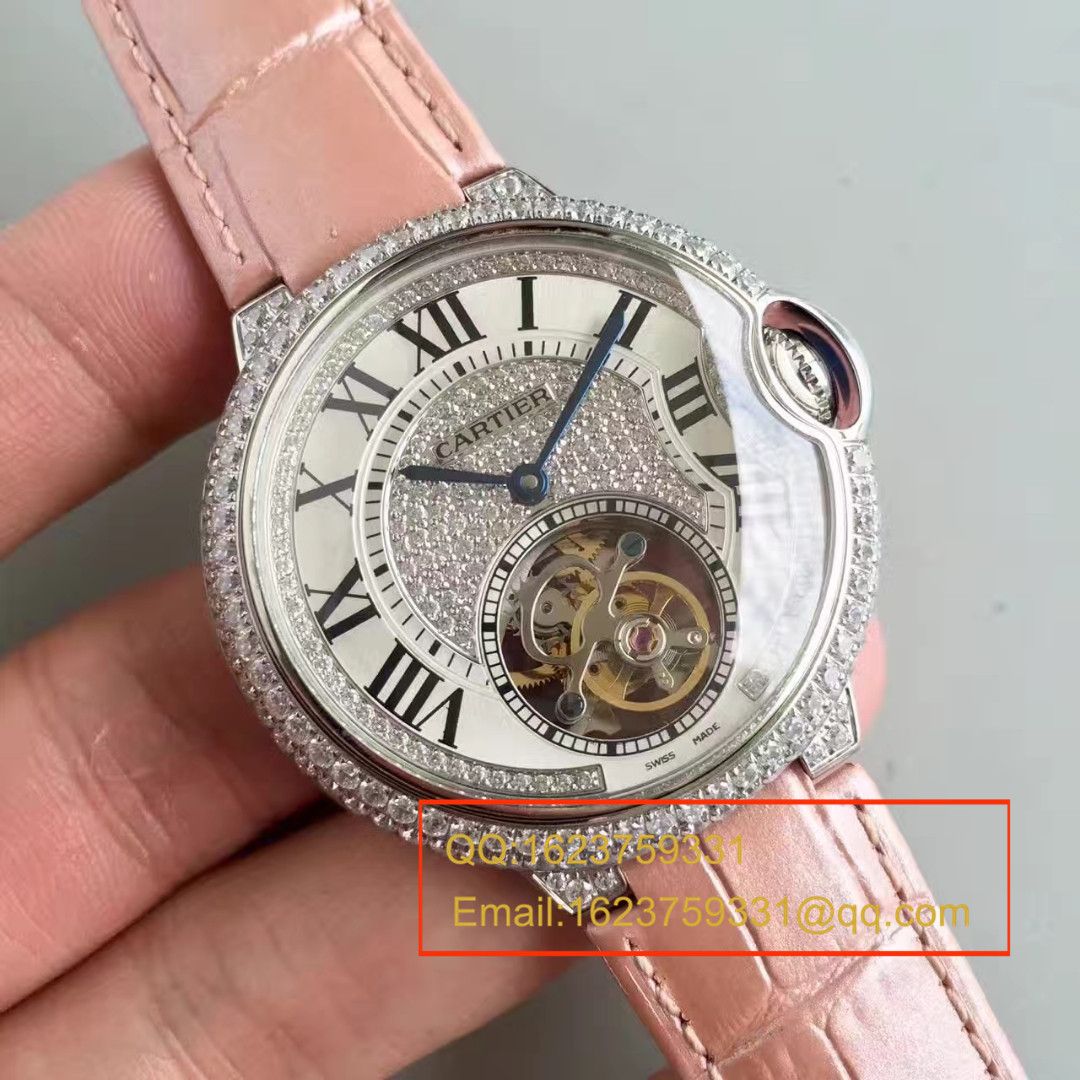 【TF Factory  Perfect  High quality  Replica Watches 】 Cartier  创意宝石 wrist watches 系列HPI00716女表（满天星 Tourbillon ） / K081