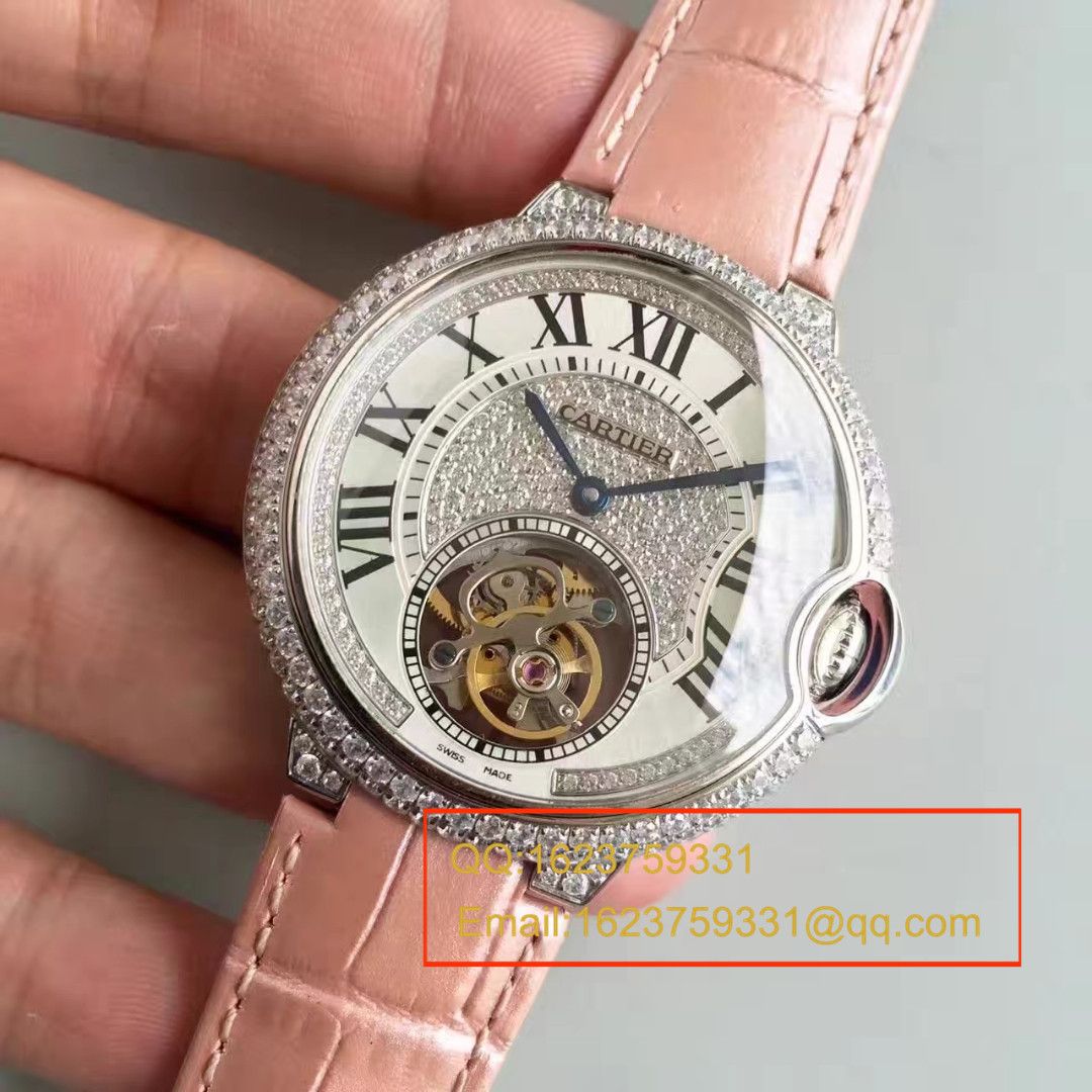 【TF Factory  Perfect  High quality  Replica Watches 】 Cartier  创意宝石 wrist watches 系列HPI00716女表（满天星 Tourbillon ） / K081