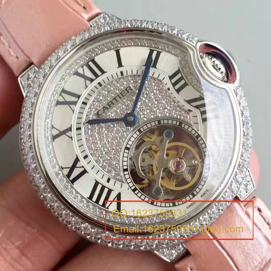 【TF Factory  Perfect  High quality  Replica Watches 】 Cartier  创意宝石 wrist watches 系列HPI00716女表（满天星 Tourbillon ） / K081