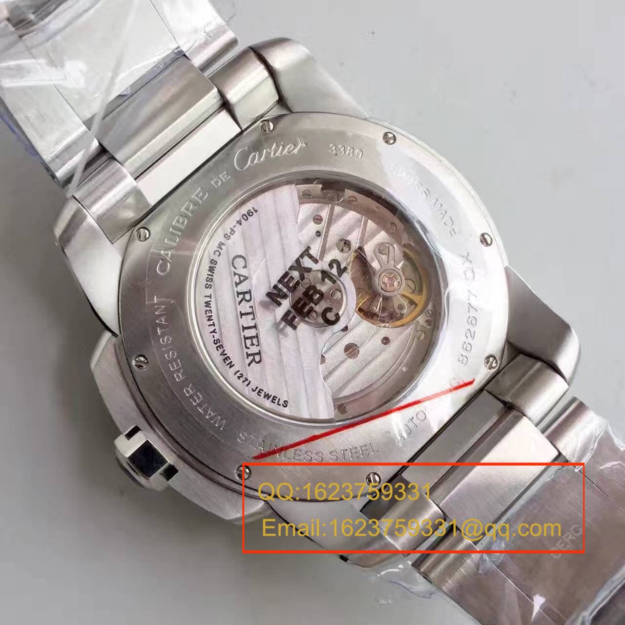 【JF Factory  top 1:1 Replica Copy  Watches 】 Cartier  CALIBRE DE  Cartier  系列 W7100016  wrist watches  精钢 watchband   / KDY024