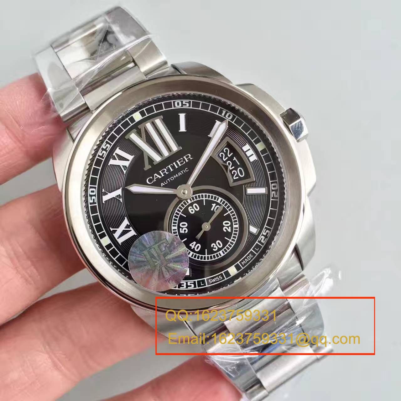 【JF Factory  top 1:1 Replica Copy  Watches 】 Cartier  CALIBRE DE  Cartier  系列 W7100016  wrist watches  精钢 watchband   / KDY024