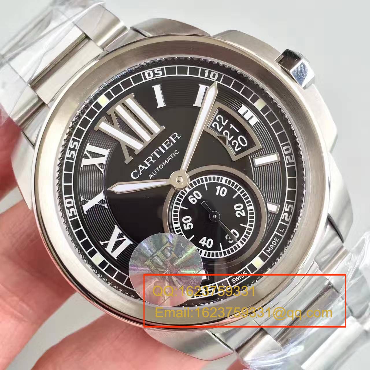 【JF Factory  top 1:1 Replica Copy  Watches 】 Cartier  CALIBRE DE  Cartier  系列 W7100016  wrist watches  精钢 watchband   / KDY024