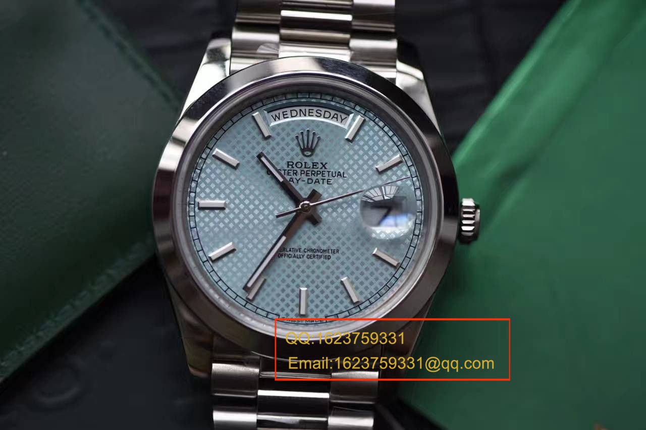 【实拍图鉴赏】EW Factory 1:1 High quality  Knockoff  Watches 之 Rolex  Day-Date 型系列228206-83416 wrist watches  / R113A