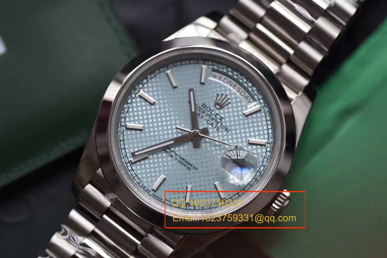 【实拍图鉴赏】EW Factory 1:1 High quality  Knockoff  Watches 之 Rolex  Day-Date 型系列228206-83416 wrist watches  / R113A