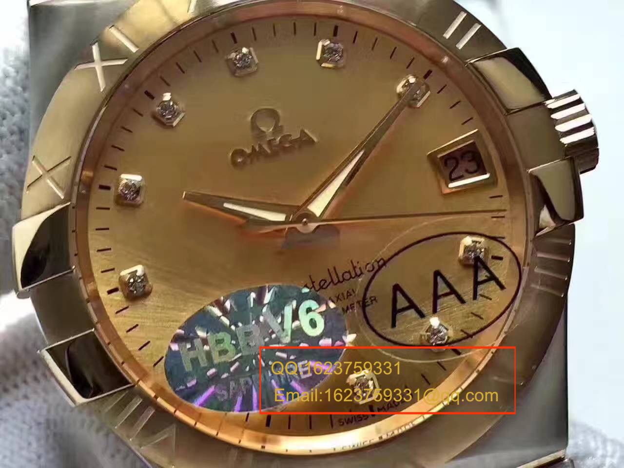 【HBBV6 Factory  Perfect  High quality  Copy  Watches 】OMEGA Constellation 系列123.20.38.21.58.001 wrist watches  
