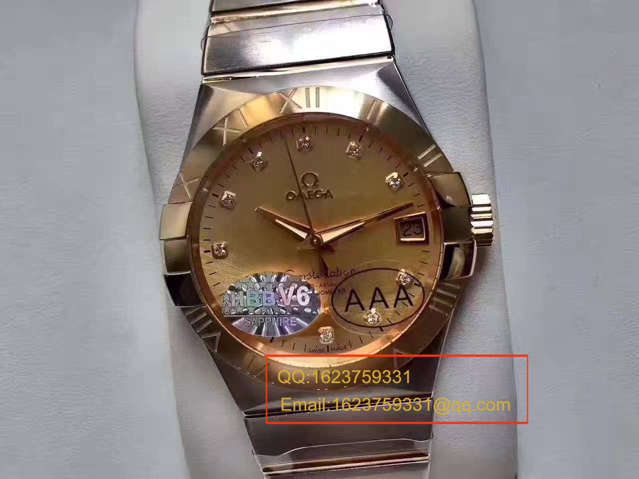 【HBBV6 Factory  Perfect  High quality  Copy  Watches 】OMEGA Constellation 系列123.20.38.21.58.001 wrist watches  