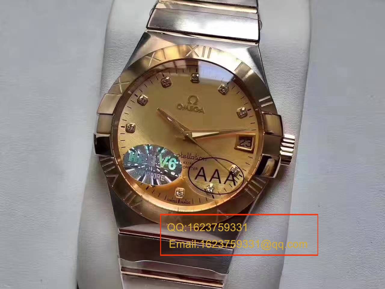 【HBBV6 Factory  Perfect  High quality  Copy  Watches 】OMEGA Constellation 系列123.20.38.21.58.001 wrist watches  
