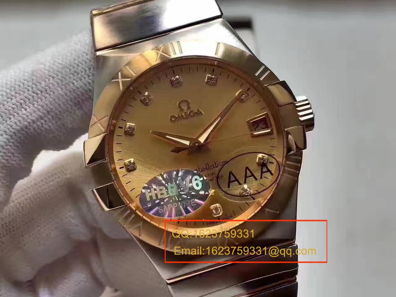 【HBBV6 Factory  Perfect  High quality  Copy  Watches 】OMEGA Constellation 系列123.20.38.21.58.001 wrist watches  