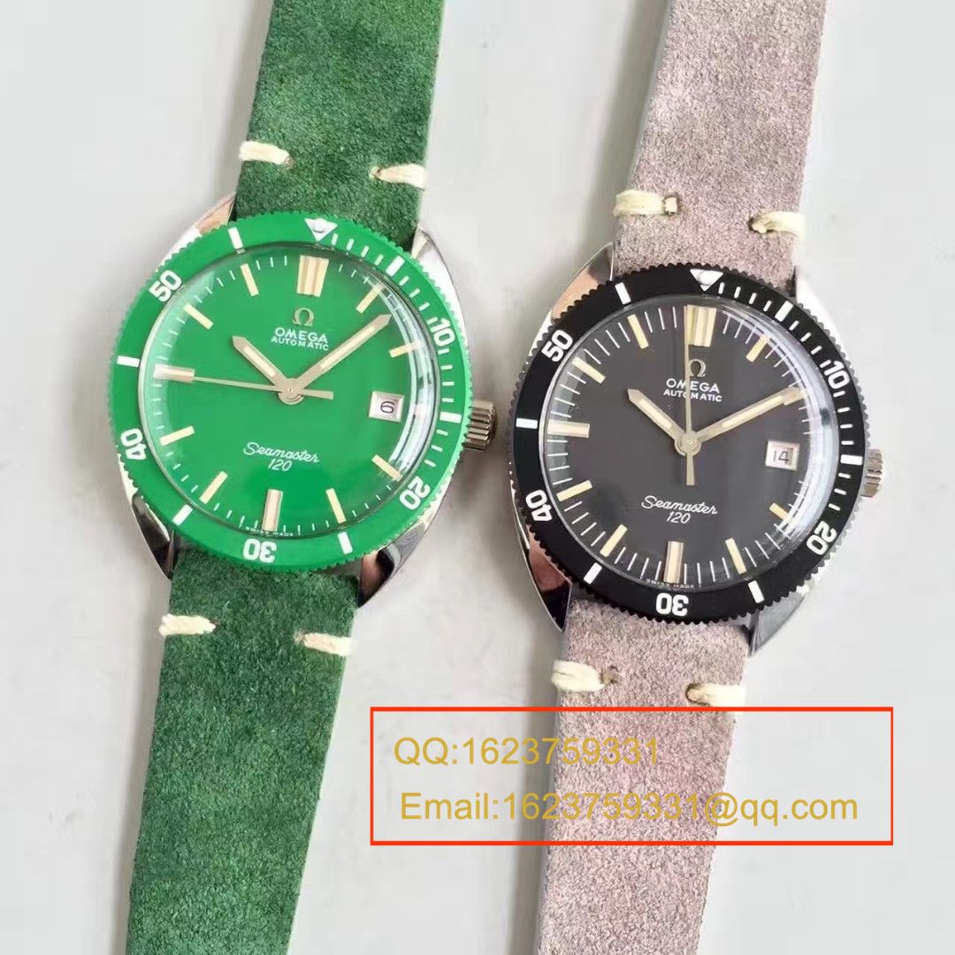 【台湾 Factory  top  Replica Watches 】OMEGAOMEGA Seamaster 复古系列120绿盘 wrist watches  / M275