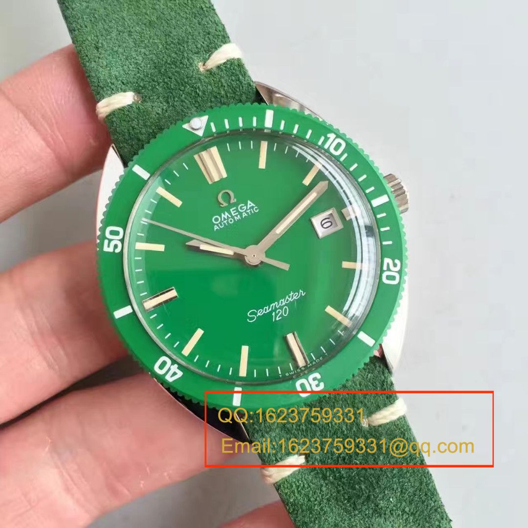【台湾 Factory  top  Replica Watches 】OMEGAOMEGA Seamaster 复古系列120绿盘 wrist watches  / M275