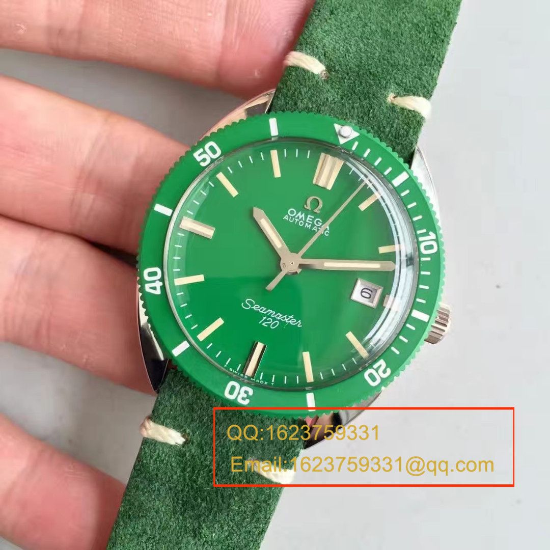 【台湾 Factory  top  Replica Watches 】OMEGAOMEGA Seamaster 复古系列120绿盘 wrist watches  / M275